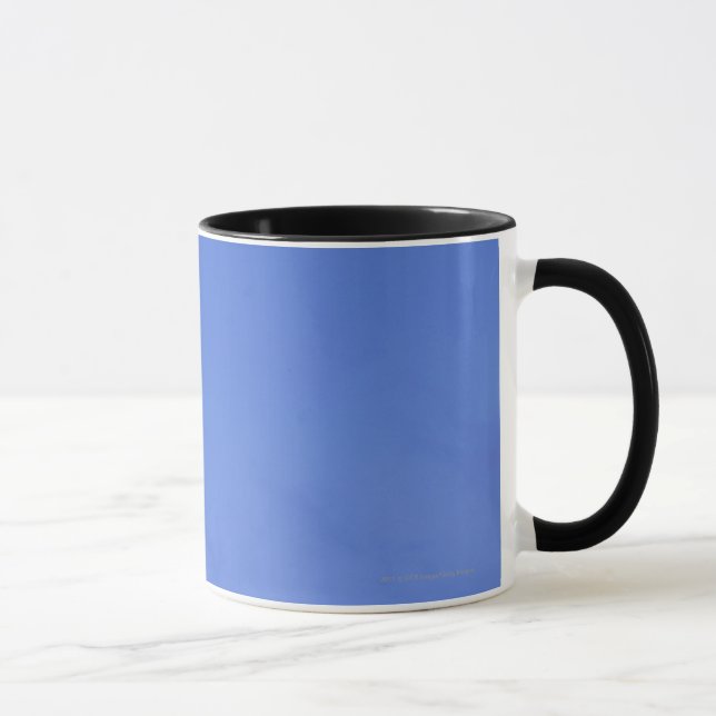 Ljust tänd måne, silhouette av kokosnötträd mugg (Höger)