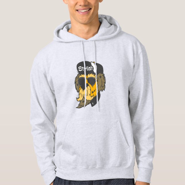 Ljust tonåring lätt grått-bror hoodie (Framsida)