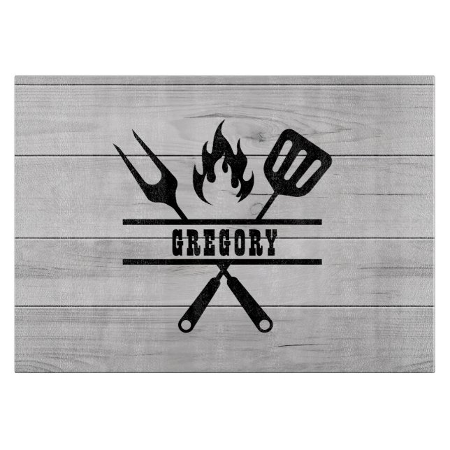 Ljust trä Grillmaster-bestick  (Framsidan)