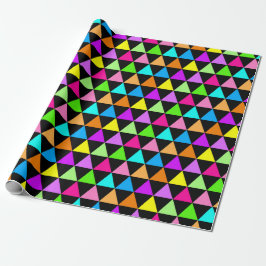 Ljust trekantgroovytryck presentpapper