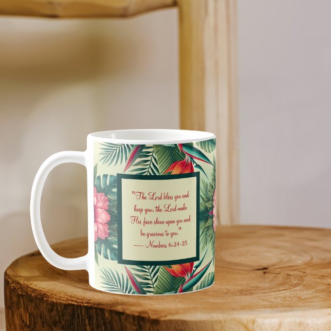 Ljust Tropiskt Morgonhälsningsmugg Kaffemugg (Skapare uppladdad)