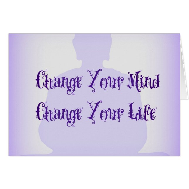 Ljust vara besvärad kortet hälsningskort (Framsidan Horizontal)