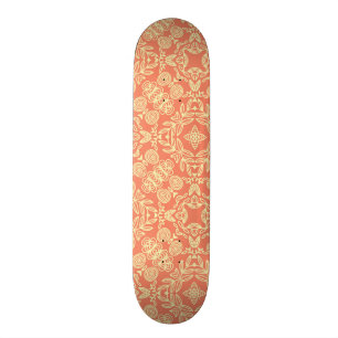 Ljust varmt bakgrund i vintage stil. old school skateboard bräda 18 cm