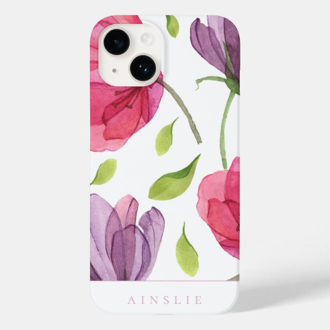 Ljust violett blommönster (Baksida)