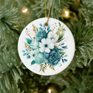 Ljusturkos Blommigt Ornament