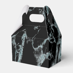 Ljusturkos Vein Black Marble look Presentaskar