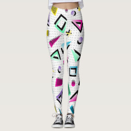 Ljusvit artikel 1980s leggings