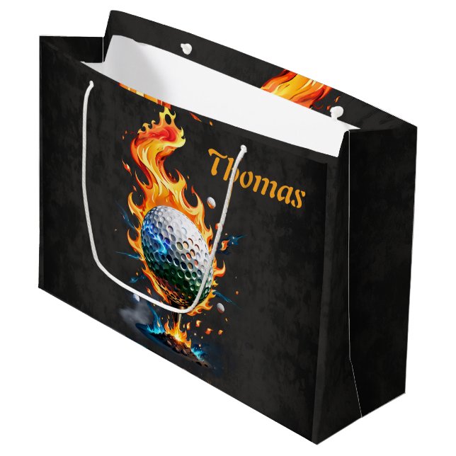 Ljusvit golf boll (Framsidan Vinklad)