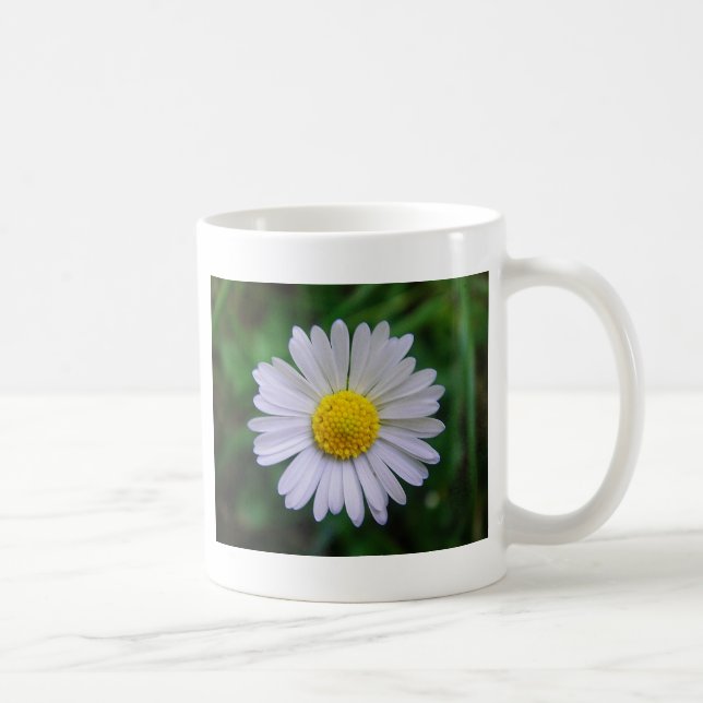 Ljusvit gult daisy kaffemugg (Höger)