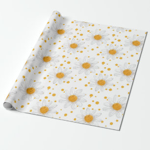 Ljusvita Daisy med Gult Centres Presentpapper