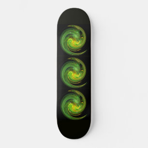 LJUSVORTEX,grönt för svart gult Mini Skateboard Bräda 18,5 Cm