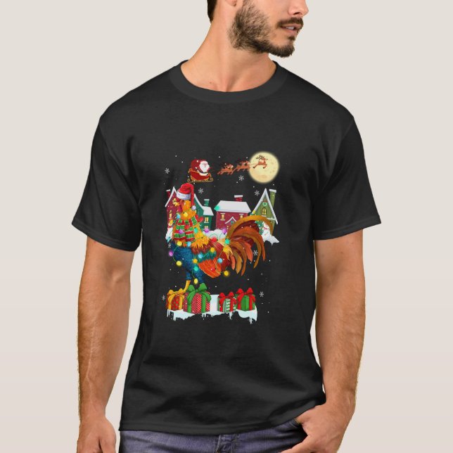 Ljutig Tupp-jul, Ugly Sweater Tupp Julafton T Shirt (Framsida)