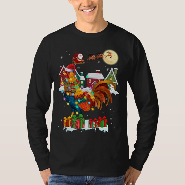 Ljutig Tupp-jul, Ugly Sweater Tupp Julafton T Shirt (Framsida)