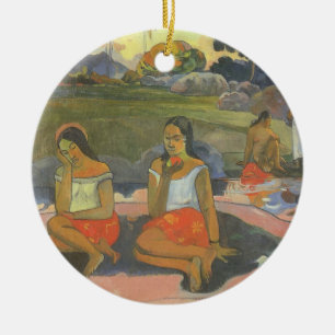 Ljuva dåsighet av Paul Gauguin, Vintage Art Julgransprydnad Keramik