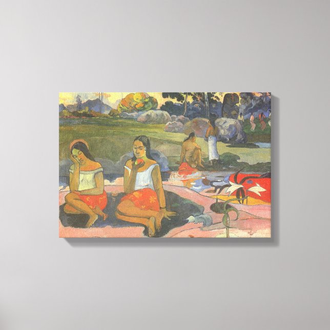 Ljuvlig dåsighet av Paul Gauguin, Vintage Art Canvastryck (Framsida)