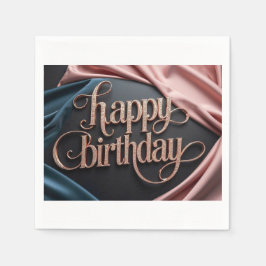 Ljuxurig elegant extravagant på honinfödelsedag pappersservett