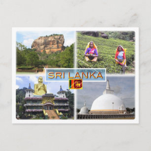 LK Sigirija - Golden Temple - Dambulla - Stupa Vykort