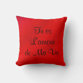 L'kärlek de morsa vie Red Fransk Kärlek Romantic S Kudde