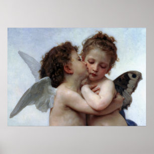 L'Kärlek et Psyché, Enfants - William Bouguereau Poster