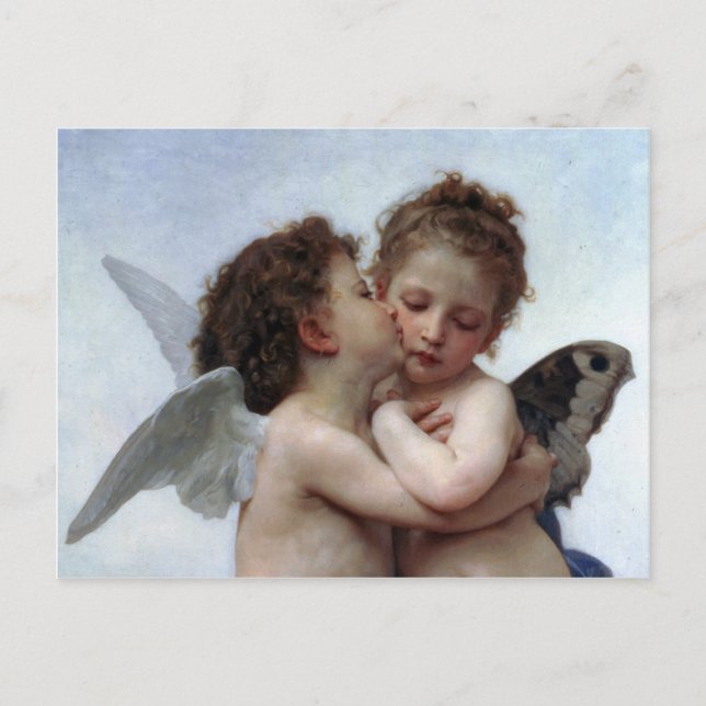 L'Kärlek et Psyché, Enfants - William Bouguereau Vykort (Framsida)