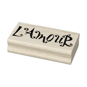 L'Kärlek (Kärlek) Fransk Retro Rubber Art Frimärke Stämpel