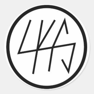 LKS-Logotyp Round Glossy-etikett Runt Klistermärke