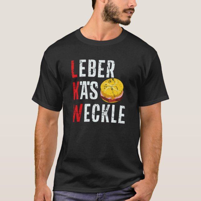 LKW Leberkäse Weckle Sandwich German Bavarian Bun  T Shirt (Framsida)