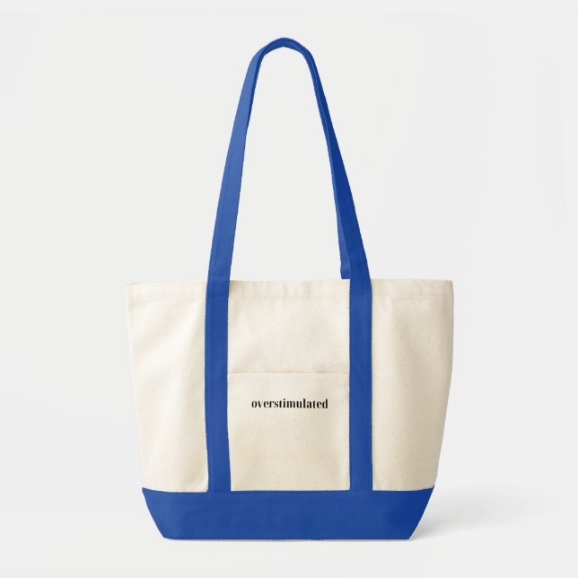 LL Bean Inspired Tote Bag - överstimulerad Tygkasse (Framsidan)