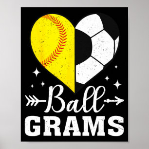Ll Gramms Roliga Mjuka ll Fotboll Gramms T Shirt Poster