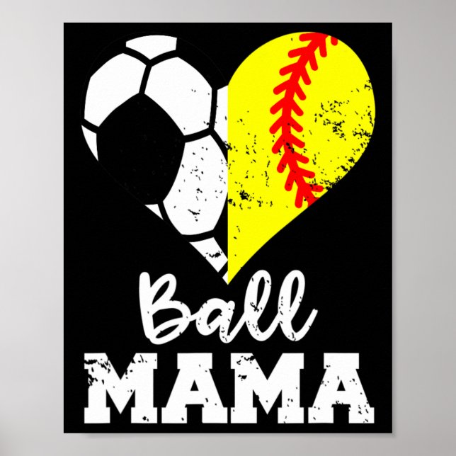 Ll Mamma Rolig Fotboll Mjukll Mamma  Poster (Framsidan)