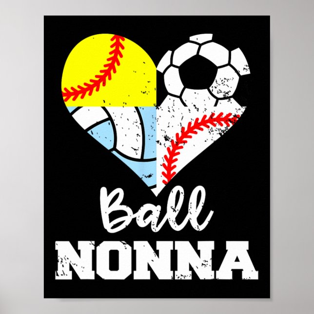 Ll Nonna Soccer Sell Softll Volleyll Player Nonna  Poster (Framsidan)