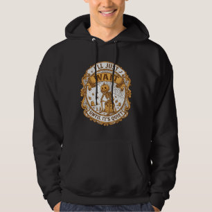 Ll Vänta Bara Tills Det Blir Tyst Pumpkin Skelett Hoodie