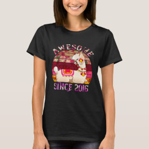 Llama 5 år gammal 5-års födelsedag Super sedan 201 T Shirt