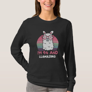 Llama 94:e födelsedagspresent för kvinnor t shirt