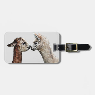 Llama Alpaca art, söt text Bagagebricka