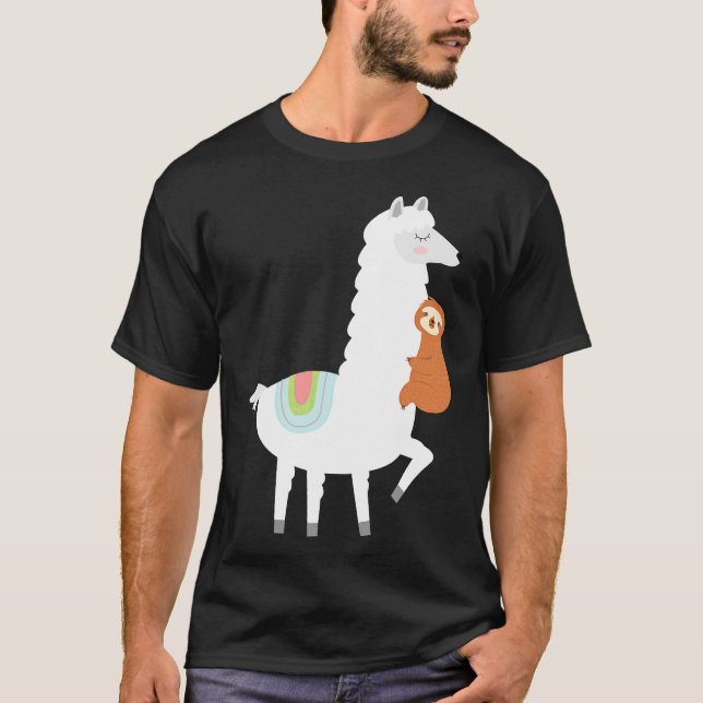 Llama Alpaca Llama T Shirt (Framsida)
