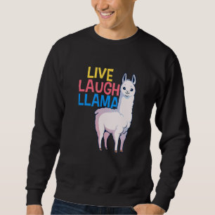 Llama Alpaca Llamas Kids Girls Kvinnor 3 Lång Ärmad Tröja