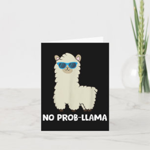Llama Älskare - Inget Prob-llama Alpaca Inget Prob Kort