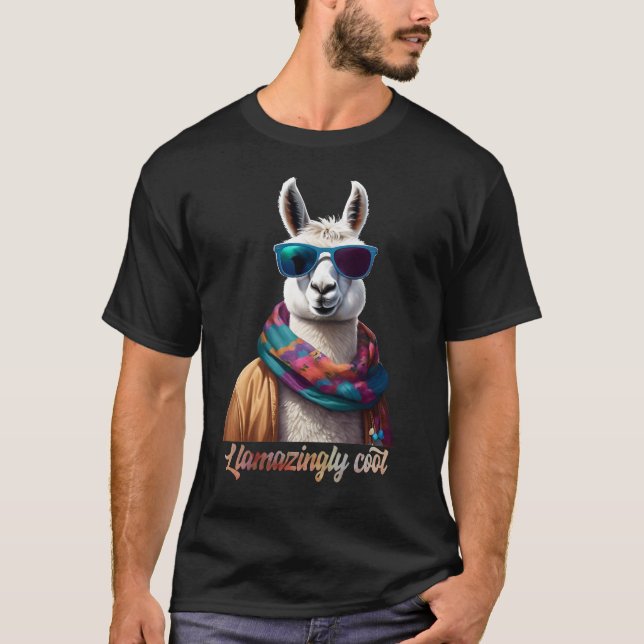 Llama älskare t shirt (Framsida)