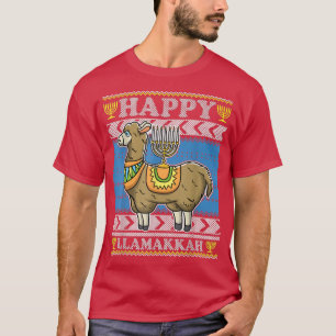 Llama Älskare Ugly jul Sweater Funny Jewish Ha T Shirt