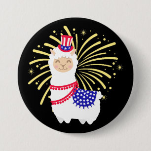 Llama American juli 4:e Knapp