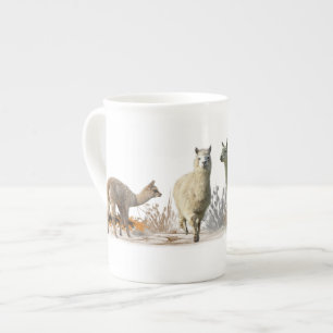 Llama äng mugg benporslin mugg