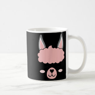 Llama Ansikte Alpaca Eyelash Funny Halloween Costu Kaffemugg