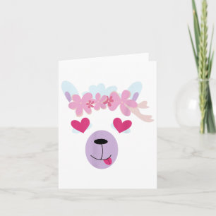 Llama Ansikte Halloween Costume Wand St. Valentine Kort