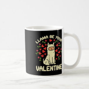 Llama är dina Valentine Cute Alpaca Manar Women Ki Kaffemugg