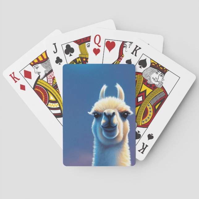 Llama Artwork Casinokort (Baksidan)