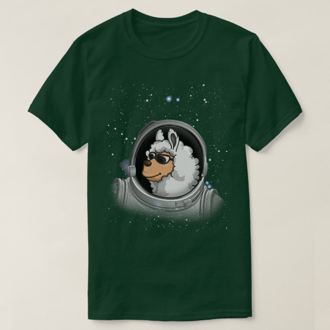 Llama Astronaut Space Astronomy Astronaut Llama T Shirt (Design framsida)