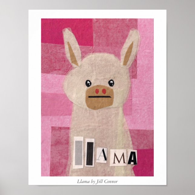 Llama av Jill Connor Poster (Framsidan)