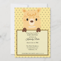 Llama Baby Shower-inbjudan