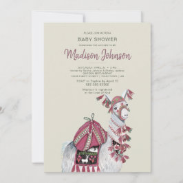 Llama | Babyskor | Persikor | Inbjudan